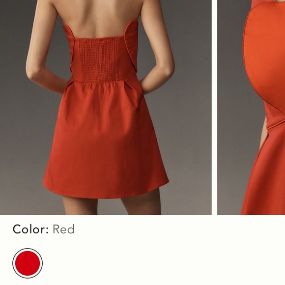 FARM Rio Strapless Red Heart Mini Dress - Picture 10 of 12
